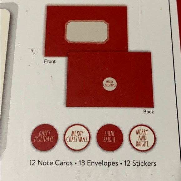 Rae Dunn “HAPPY HOLIDAY” CHRISTMAS CARDS - Picture 3 of 4